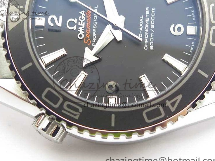 0710 Breathable Planet Ocean Pro Ceramic Bezel 45mm OMF 1:1 Best Edition On SS Bracelet A8500 (Black Balance Wheel) 8140
